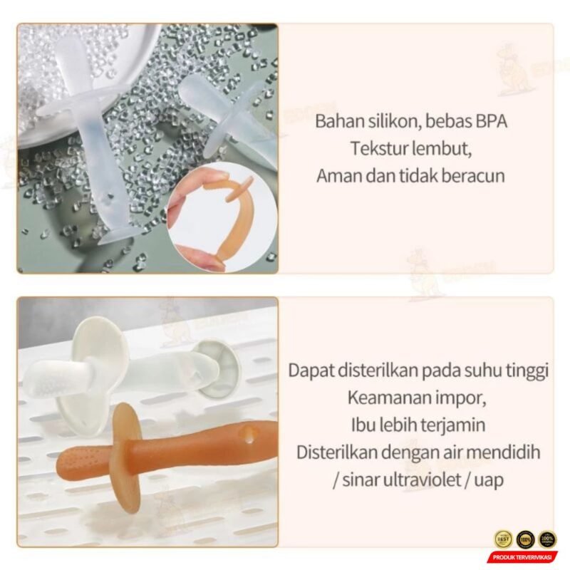 Silikon Teether Bayi Model Tongkat