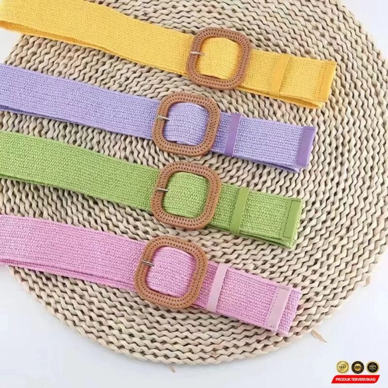 Ikat Pinggang Wanita Metal Buckle – Sabuk Fashion Korea Casual Elegan - Gambar 7