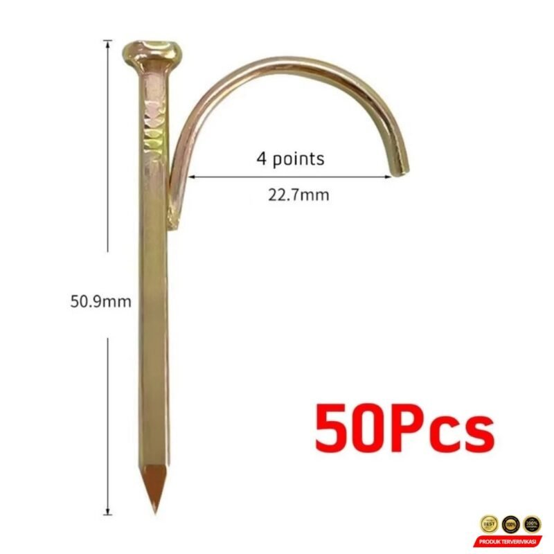 Set 50 Klem Pipa Air + Paku Klip Beton - Cegah Pipa Kendor