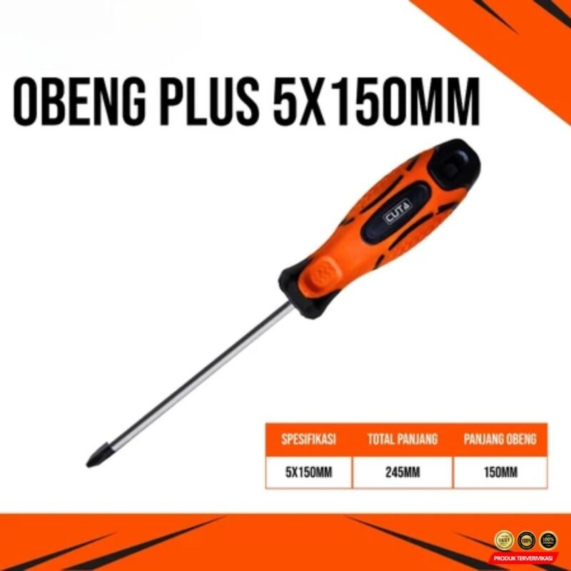 Obeng Magnet Plus Minus Set Obeng Mini Panjang CR-V