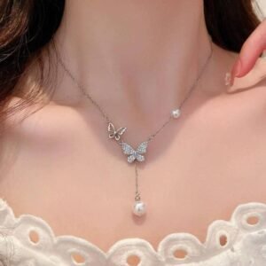 Kalung Titanium Wanita Perak