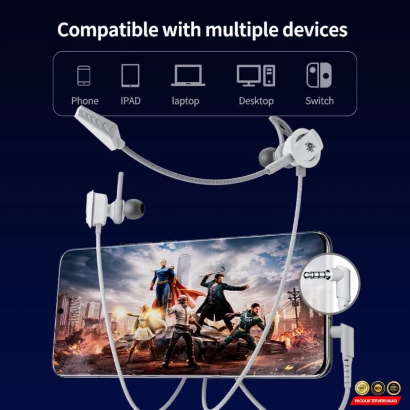 Earphone Extended Microphone Headset RX3 Pro