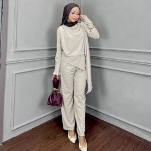 Dress Nayla Baju Muslim Wanita – Potongan Asimetris Elegan