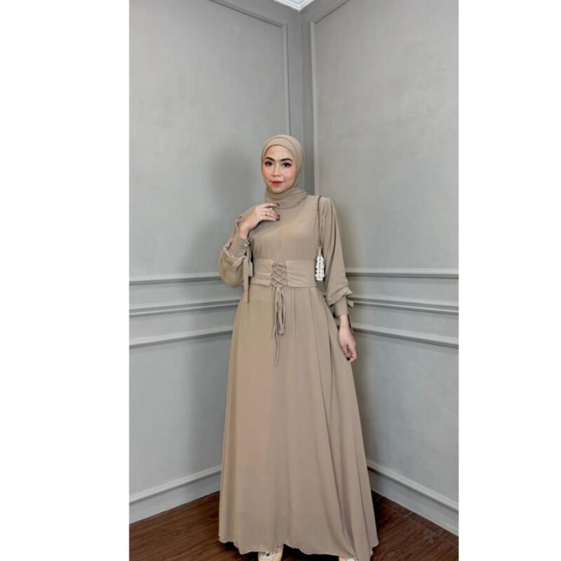 Dress Aluna Gamis Syar’i Simple Elegan - cocok Acara Formal.
