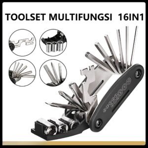 Toolkit Sepeda Alat Servis Sepeda Lipat & MTB Multifungsi