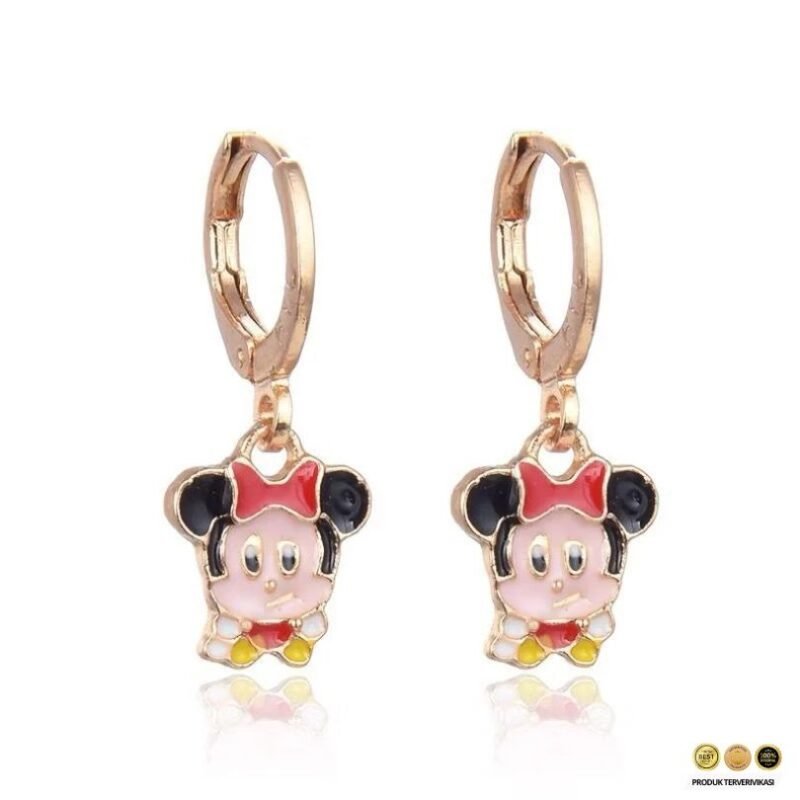 Anting Anak Perempuan Desain Titanium Aman & Nyaman