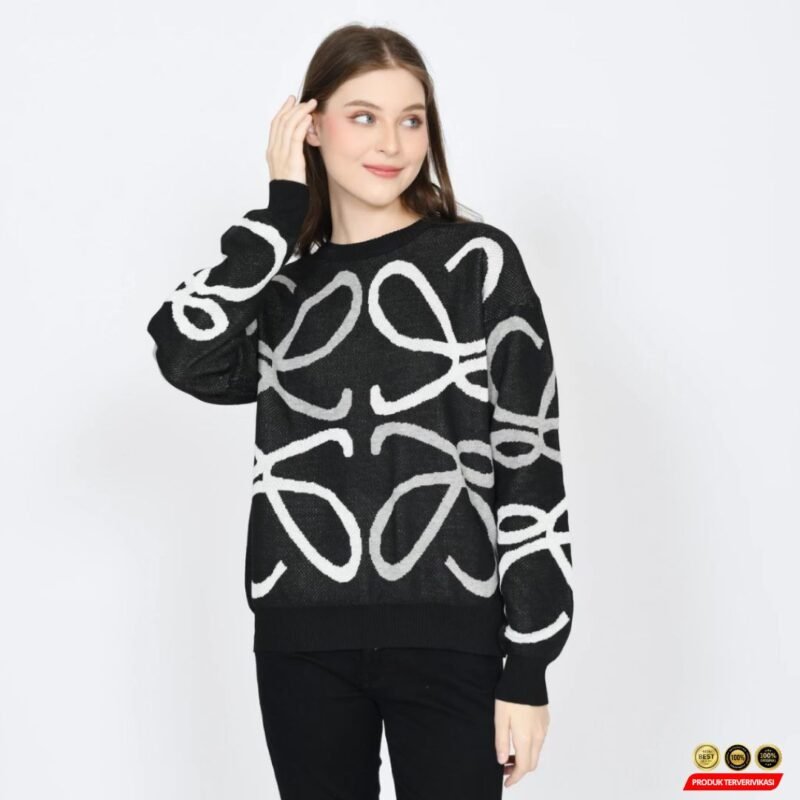 Sweater Rajut Premium Davina Desain Oversize Modis Bahan Lembut Hangat - Gambar 2