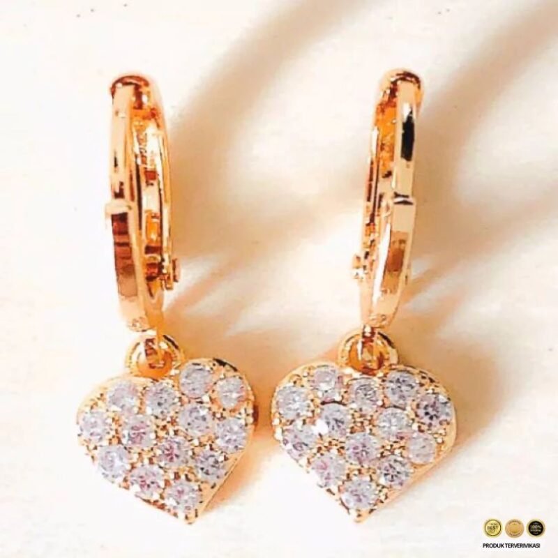 Anting Titanium Love Permata