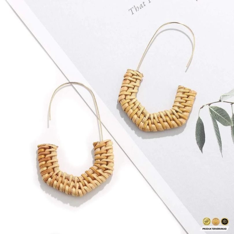 Anting Wanita Handmade Model Rajutan