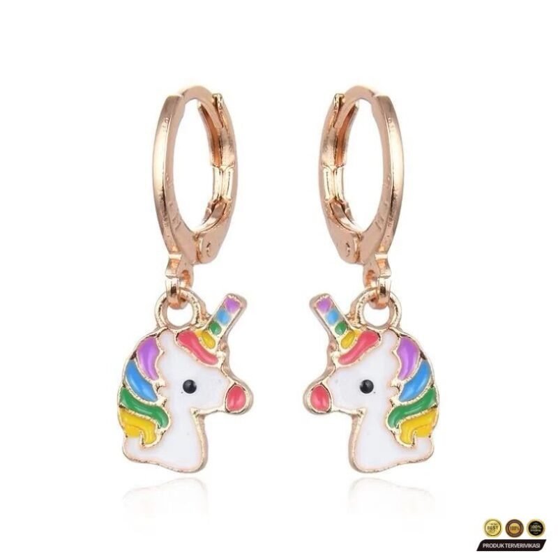 Anting Anak Perempuan Desain Titanium Aman & Nyaman