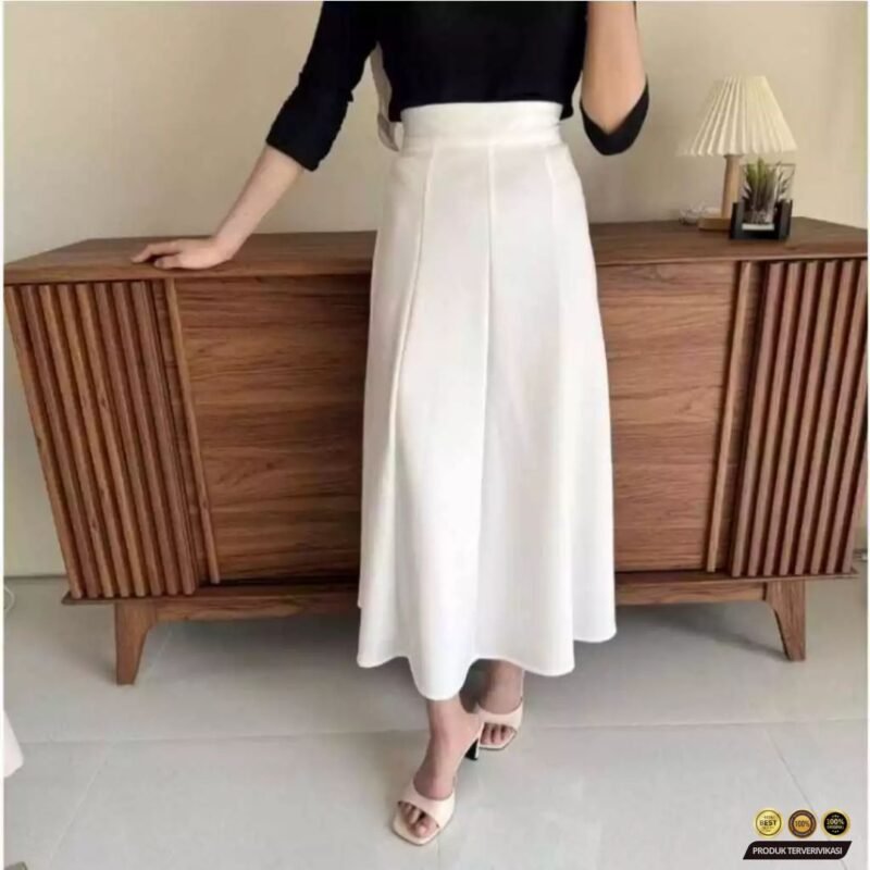 Rok Flare Wanita Korean Loose Maxi Skirt