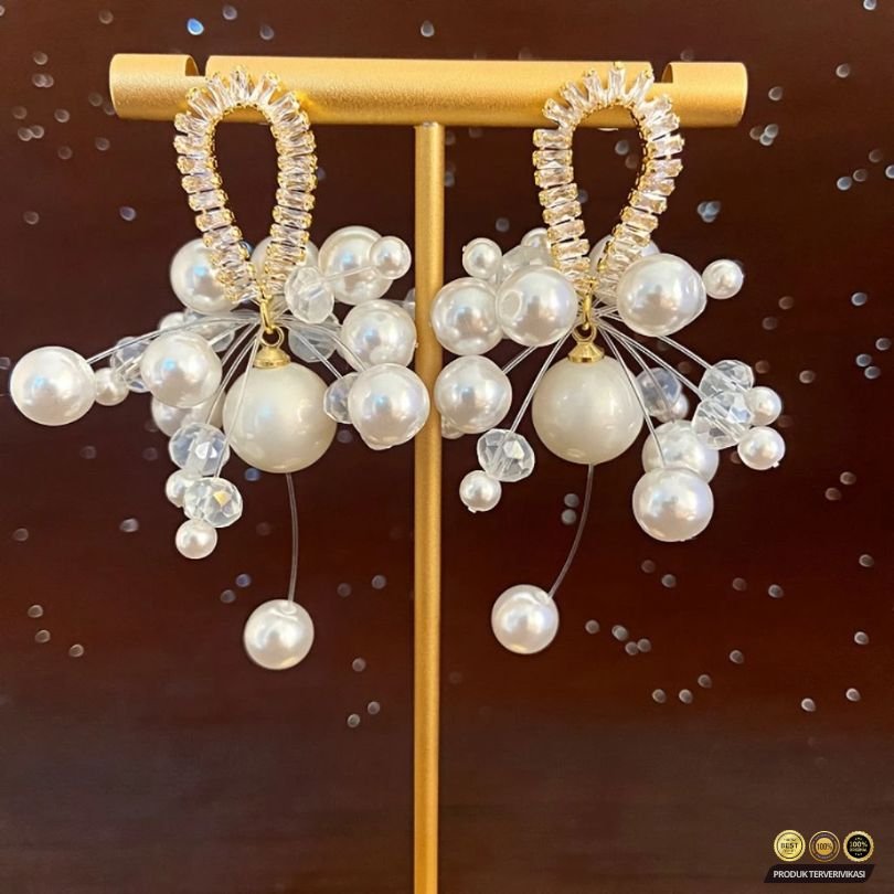 Anting Mutiara Glamor Elegan