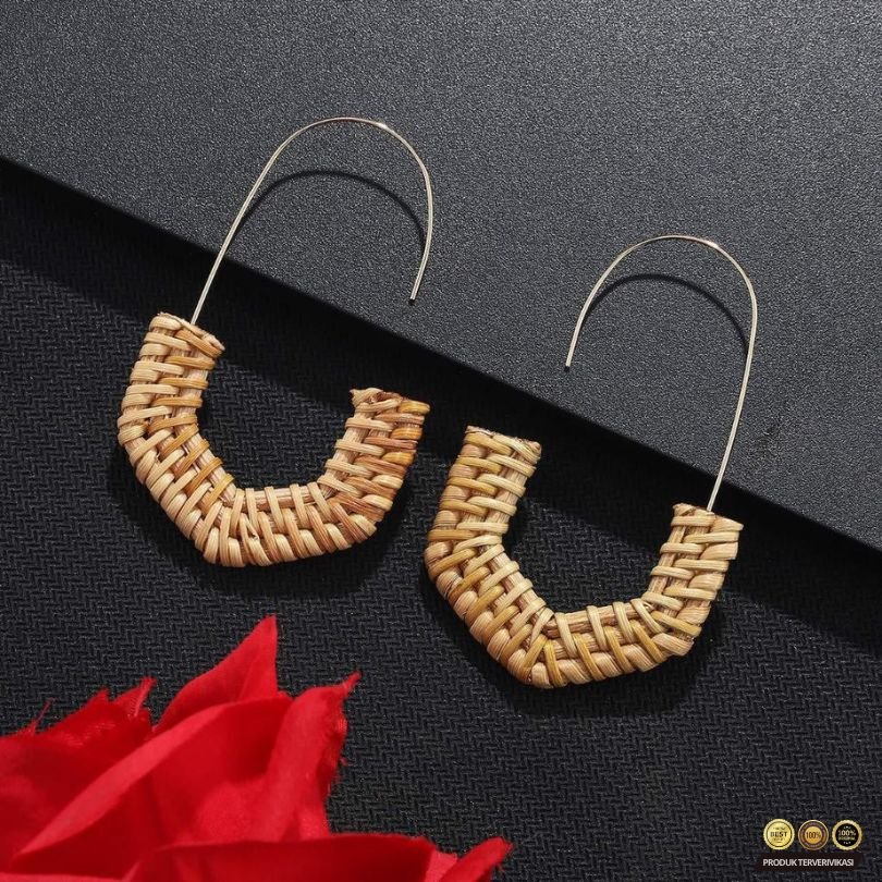 Anting Wanita Handmade Model Rajutan