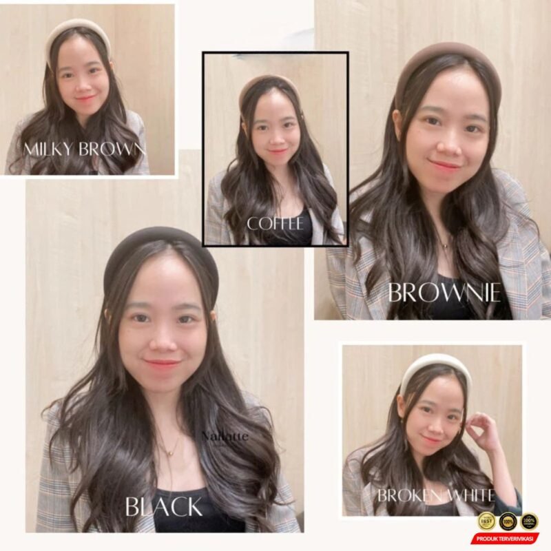 Bando Spon Lebar Polos Aksesori Rambut Korea Ala Nagita Slavina - Gambar 3