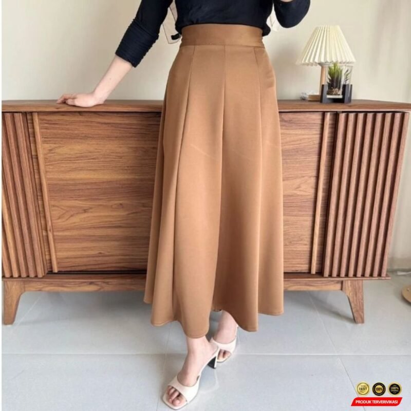 Rok Flare Wanita Korean Loose Maxi Skirt