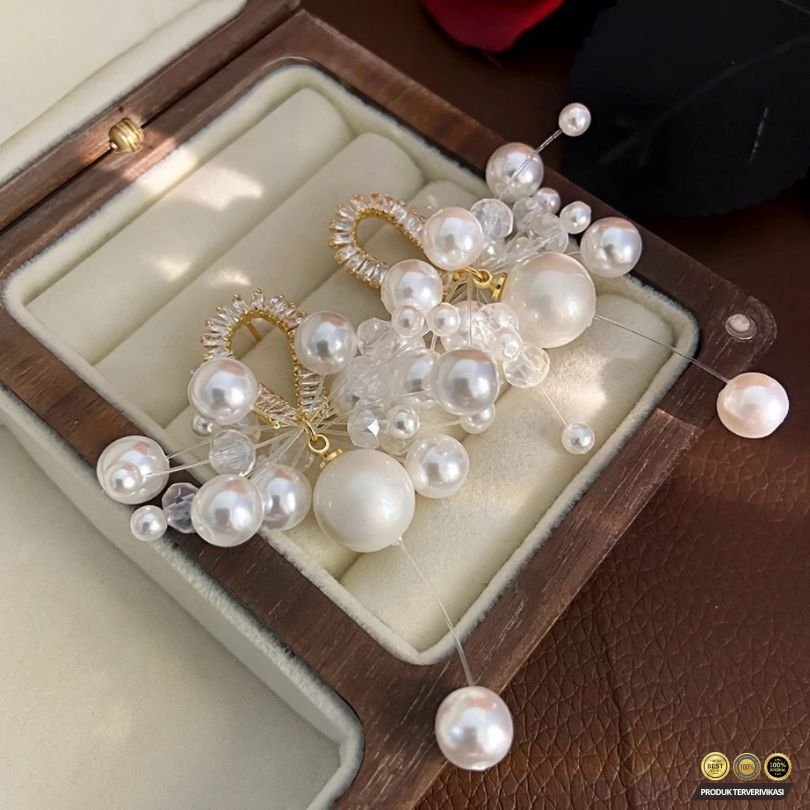 Anting Mutiara Glamor Elegan