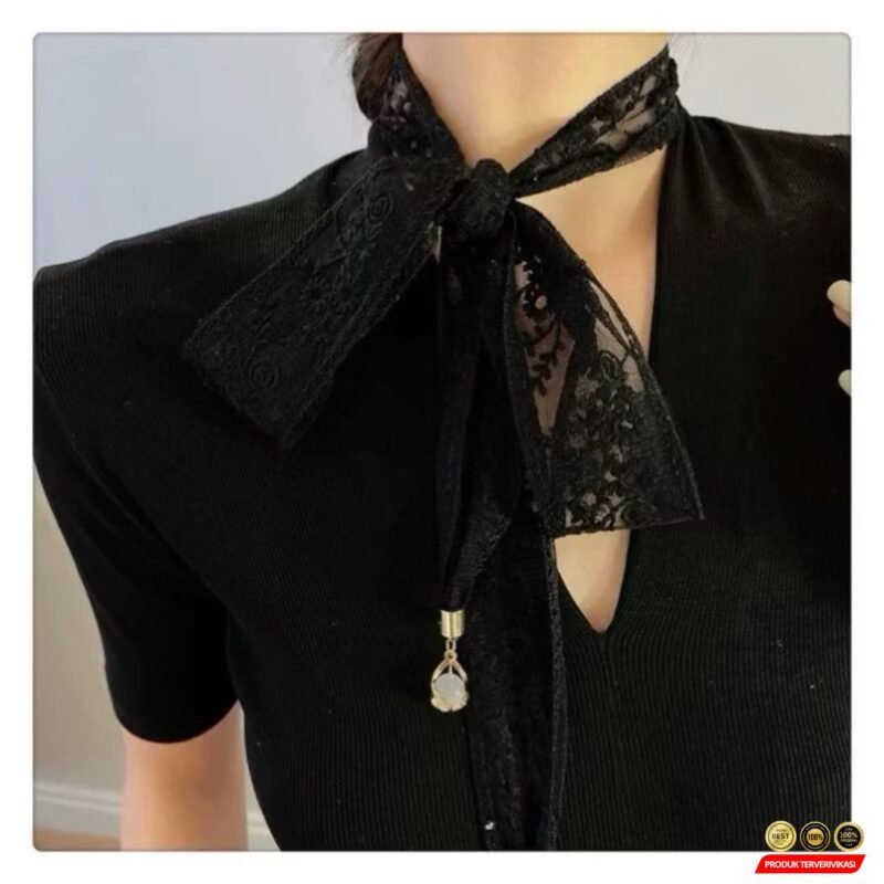 Bando Simpul Twist Korea Bandana Elastis Fashion Wanita - Gambar 2