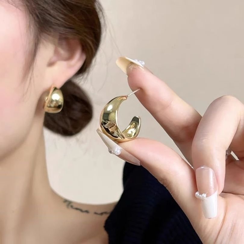Anting Emas Bulat Polos A05