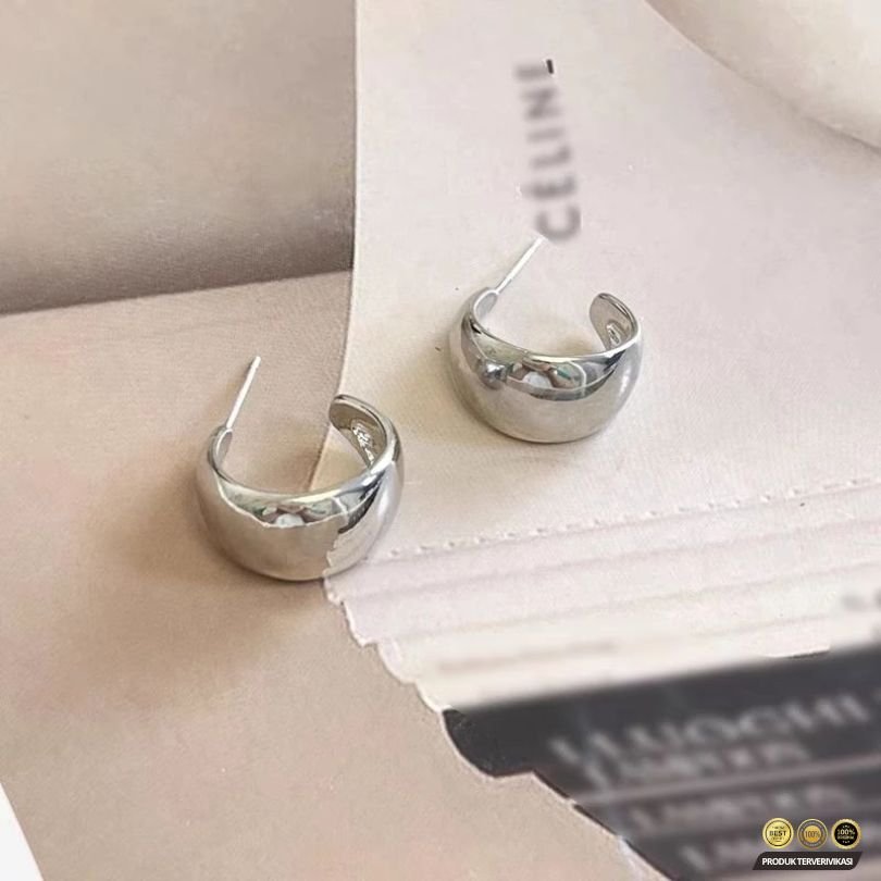 Anting Emas Bulat Polos A05