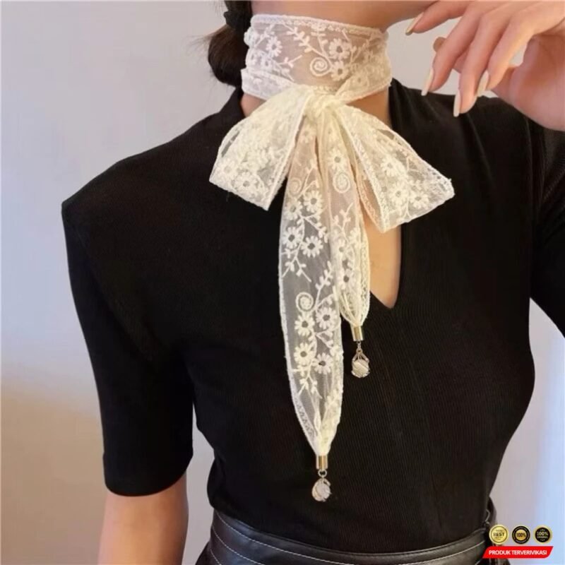 Bando Simpul Twist Korea Bandana Elastis Fashion Wanita - Gambar 3