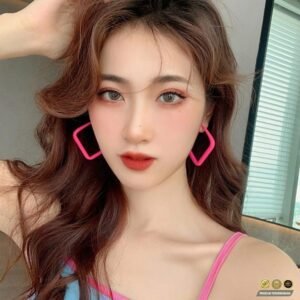 Anting Hati Cinta Besar Akrilik