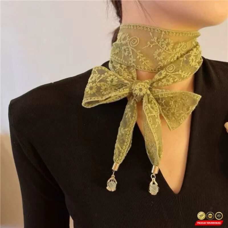 Bando Simpul Twist Korea Bandana Elastis Fashion Wanita - Gambar 4