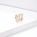 Anting Jepit Kuping Pita Aksesoris Wanita Lapis Emas