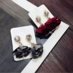 Anting Kain Bunga Rose