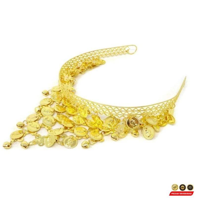 Bando Belly Dance Wanita Aksesoris Kepala Koin - Gambar 7