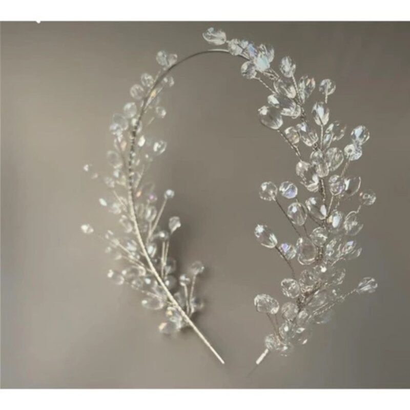 Bando Kristal Mutiara Elegan Model Korea BND55 Cantik Mewah