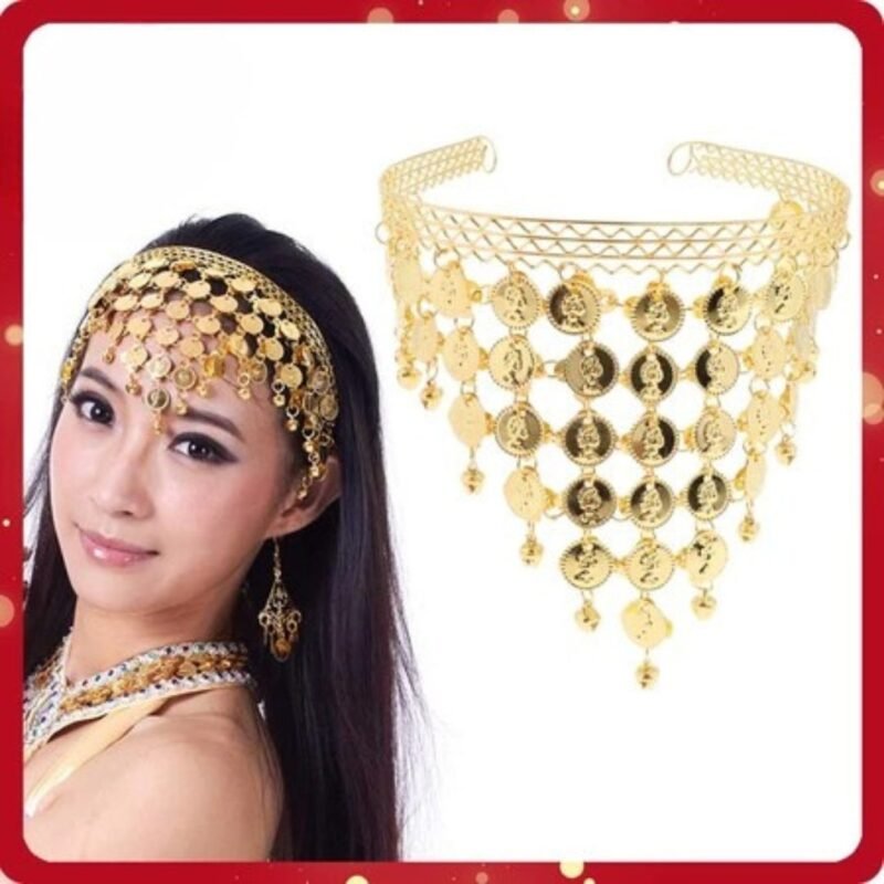 Bando Belly Dance Wanita Aksesoris Kepala Koin