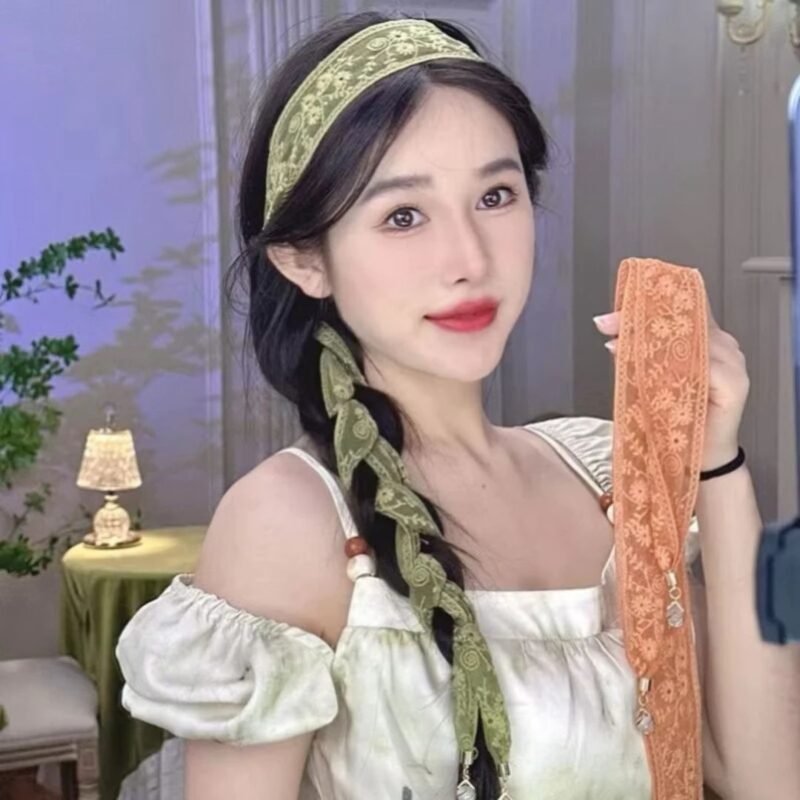 Bando Simpul Twist Korea Bandana Elastis Fashion Wanita
