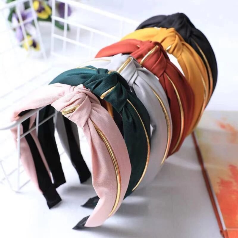 Bando Wanita Serut Simpul Model Fashion Korea Kekinian