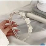 Bando Wanita Korea Kombinasi Warna Headband Fashion Simple Elegan